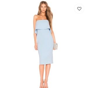 Revolve Likely Driggs Strapless Dress in Blue Bell